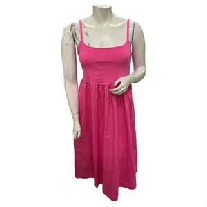Old Navy Hot Pink Spaghetti Strap Midi Dress Size XL